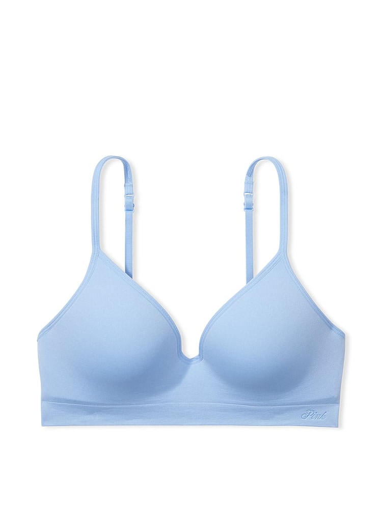 Victoria's Secret PINK Blue Harbor Seamless Bralette - Image 4 of 4