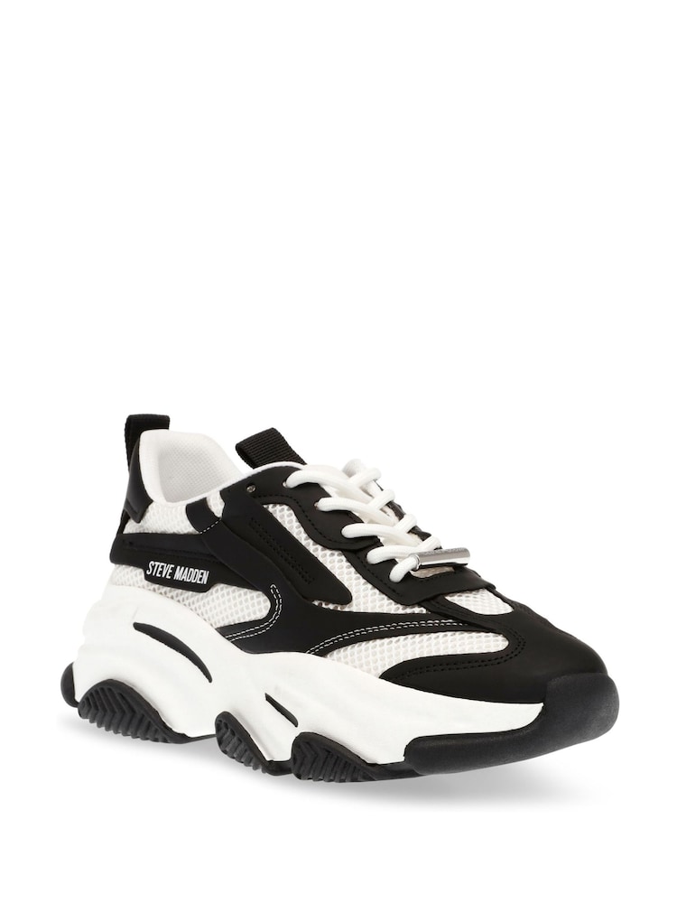 Negru crom - Steve Madden Pose-E Trainers - Image 2 of 7