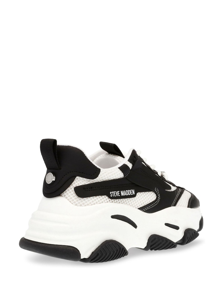 Negru crom - Steve Madden Pose-E Trainers - Image 3 of 7