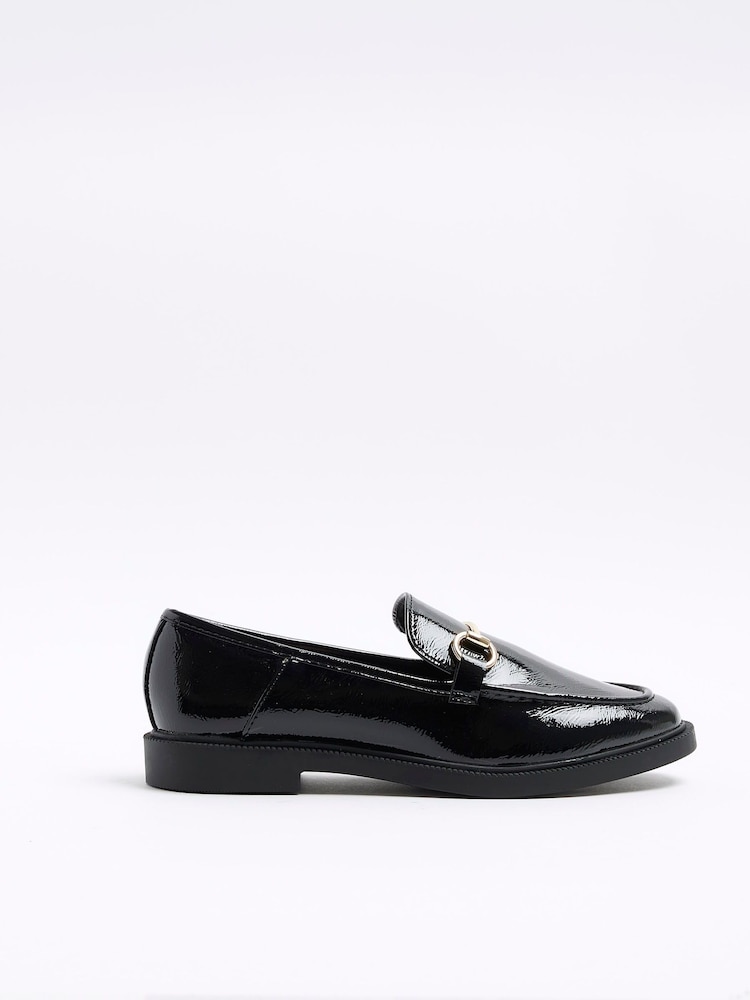 River Island Black Flat Snaffle Loafers - Image 1 of 6