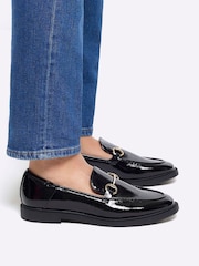 River Island Black Flat Snaffle Loafers - Image 6 of 6