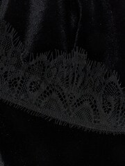 River Island Black Velvet Lace Dress - Image 6 of 6