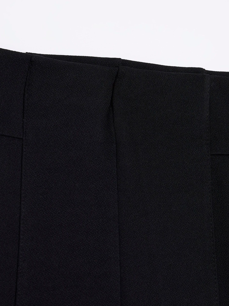 River Island Black Curve Stitched Wide Leg Trousers - Image 6 of 6