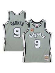 Fanatics Grey NBA San Antonio Spurs Tony Parker Hall of Fame Swingman Jersey - Image 1 of 5