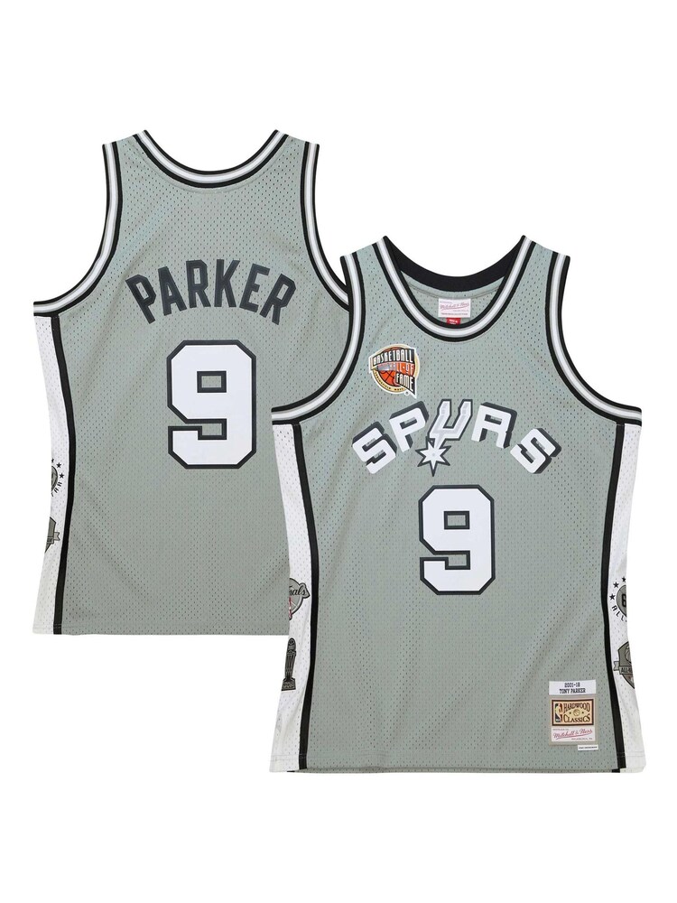 Fanatics Grey NBA San Antonio Spurs Tony Parker Hall of Fame Swingman Jersey - Image 1 of 5