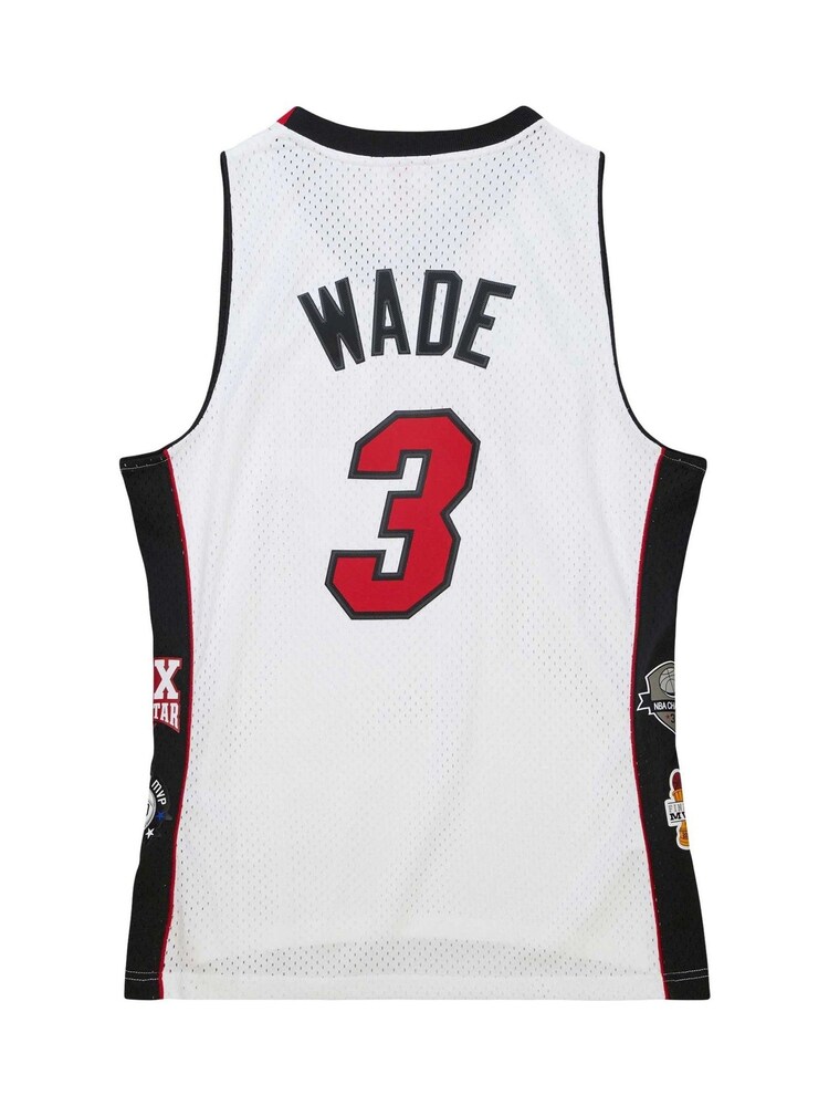 Fanatics NBA Miami Heat Dwayne Wade Hall of Fame Swingman White Jersey - Image 2 of 5 Fanatics NBA Miami Heat Dwayne Wade Hall of Fame Swingman White Jersey - Image 2 of 5