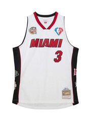 Fanatics NBA Miami Heat Dwayne Wade Hall of Fame Swingman White Jersey - Image 3 of 5