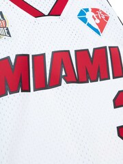 Fanatics NBA Miami Heat Dwayne Wade Hall of Fame Swingman White Jersey - Image 5 of 5