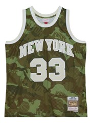 Fanatics Green NBA New York Knicks Patrick Ewing 1991 Ghost Green Camo Swingman Vest - Image 2 of 4
