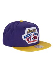 Fanatics Purple NBA Los Angeles Lakers Hardwood Classics Back to Back Snapback Hat Unisex - Image 1 of 5