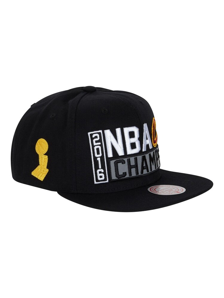 Fanatics NBA Cleveland Cavaliers Hardwood Classics 2016 Champ Snapback Black Hat Unisex - Image 1 of 5