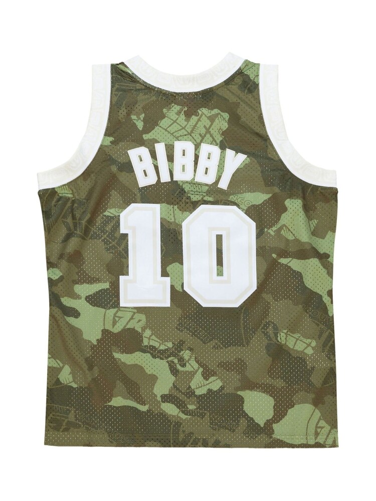 Fanatics Green Vancouver Grizzlies NBA Mike Bibby 1998 Ghost Camo Swingman Vest - Image 3 of 3