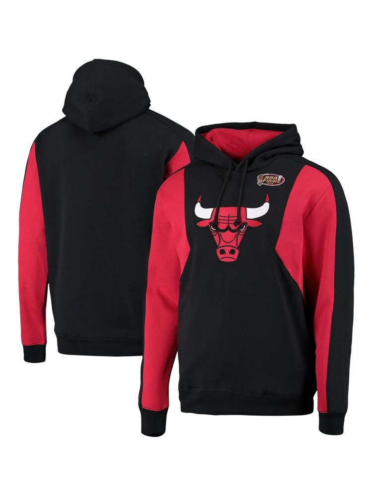 Fanatics NBA Chicago Bulls Colour Block Black Hoodie 2.0 - Image 1 of 3