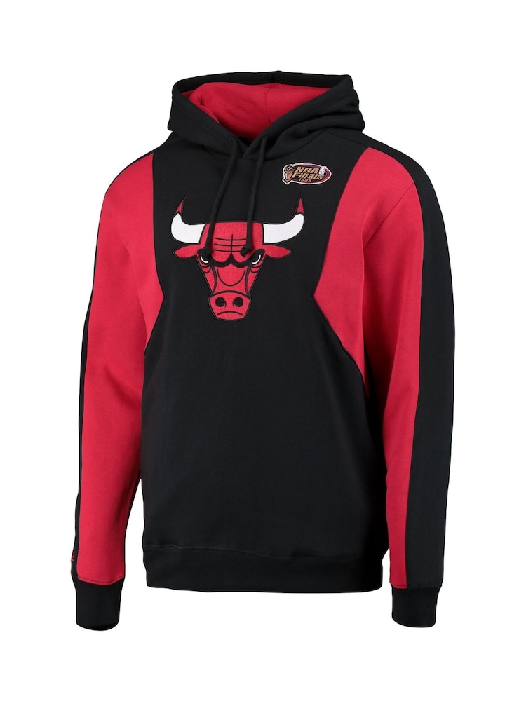 Fanatics NBA Chicago Bulls Colour Block Black Hoodie 2.0 - Image 2 of 3
