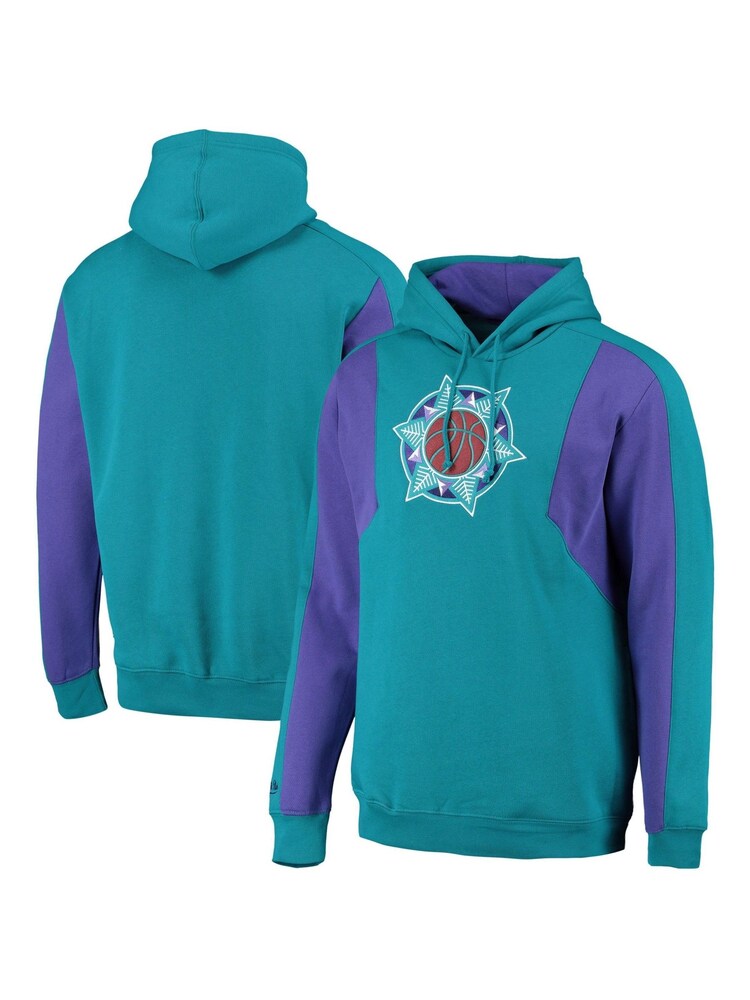 Fanatics Green NBA Utah Jazz Colour Block Hoodie 2.0 - Image 1 of 3