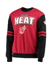 Fanatics Red NBA Miami Heat All-Over Crew 2.0 Sweat Top - Image 2 of 3