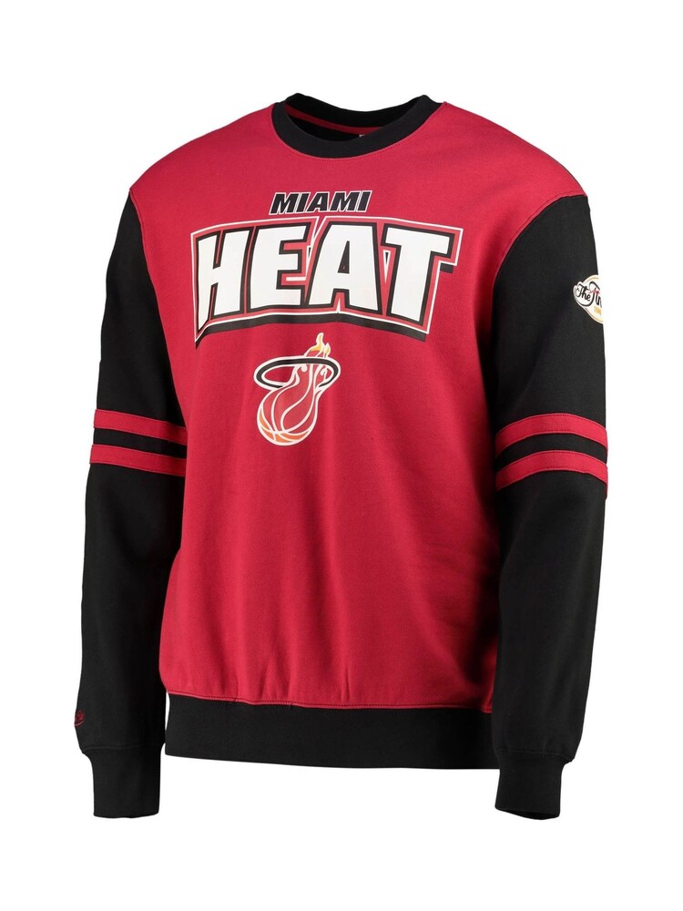Fanatics Red NBA Miami Heat All-Over Crew 2.0 Sweat Top - Image 2 of 3