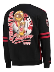 Fanatics Red NBA Miami Heat All-Over Crew 2.0 Sweat Top - Image 3 of 3