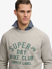 SUPERDRY Grey The Merchant Store - Vintage Print Sweatshirt - Image 4 of 5