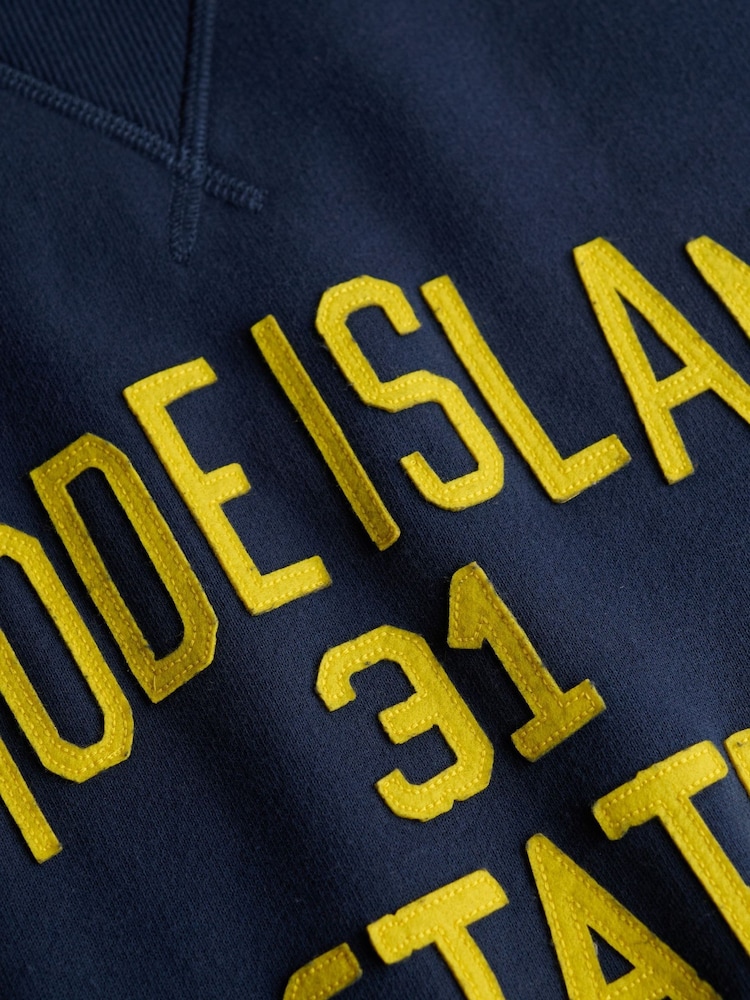 SUPERDRY Blue Merchant Vintage Applique Sweatshirt - Image 7 of 7 SUPERDRY Blue Merchant Vintage Applique Sweatshirt - Image 7 of 7