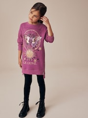 Purple Butterfly Jumper Dress (3-16yrs) - Image 2 of 8
