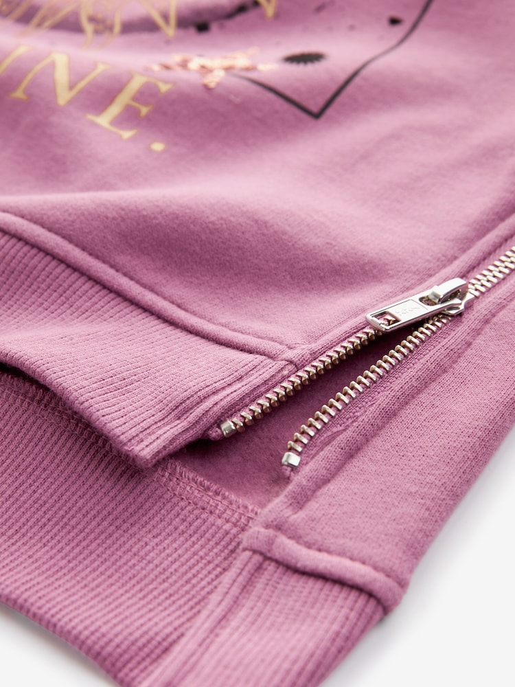 Purple Butterfly Jumper Dress (3-16yrs) - Image 8 of 8