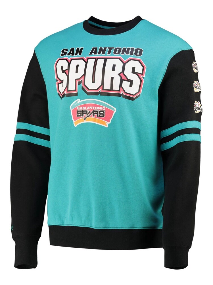 Fanatics Green NBA San Antonio Spurs NBA All-Over Crew 2.0 Sweatshirt - Image 2 of 3
