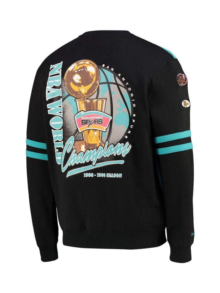 Fanatics Green NBA San Antonio Spurs NBA All-Over Crew 2.0 Sweatshirt - Image 3 of 3