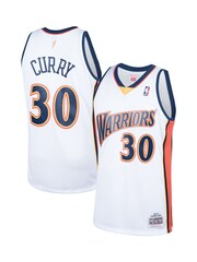 Fanatics NBA Golden State Warriors 2009 Steph Curry Hardwood Classics Home Swingman White Vest - Image 1 of 3