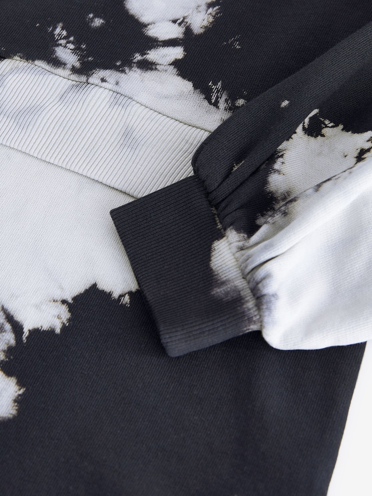 Schwarz/Weiß - Kapuzenkleid aus 100 % Baumwolle in Batikoptik (3–16 J.) - Bild 7 von 7 Schwarz/Weiß - Kapuzenkleid aus 100 % Baumwolle in Batikoptik (3–16 J.) - Bild 7 von 7