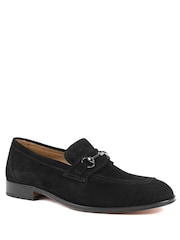 Jones Bootmaker Black Suede Reece Leather Loafers - Image 2 of 5