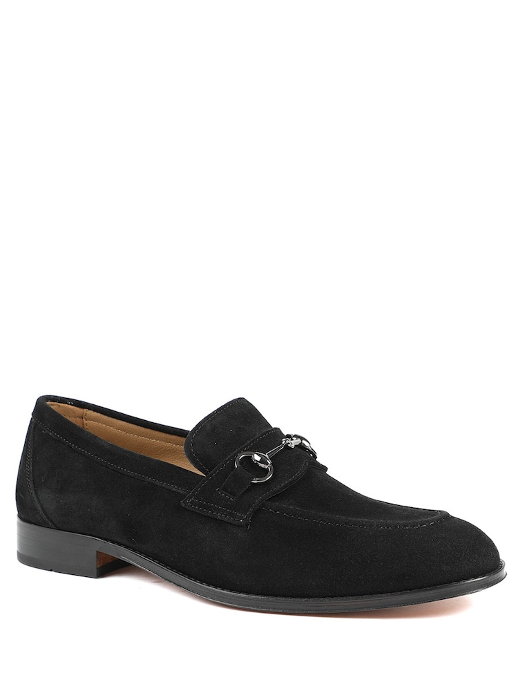 Jones Bootmaker Black Suede Reece Leather Loafers - Image 2 of 5