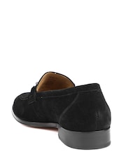 Jones Bootmaker Black Suede Reece Leather Loafers - Image 3 of 5