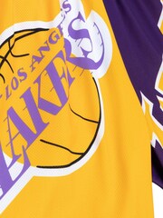 Fanatics Yellow NBA Los Angeles Lakers NBA Big Face Fashion Shorts 5.0 - Image 4 of 4