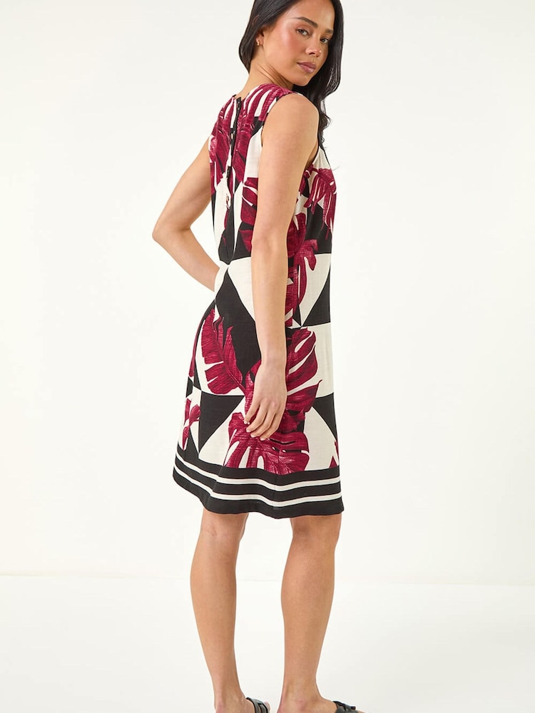 Roman Red Petite Sleeveless Shift Dress - Image 2 of 5