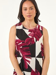 Roman Red Petite Sleeveless Shift Dress - Image 4 of 5