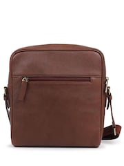 Marrón - Jones Bootmaker Vincent Leather Shoulder Bag - Imagen 1 de 3