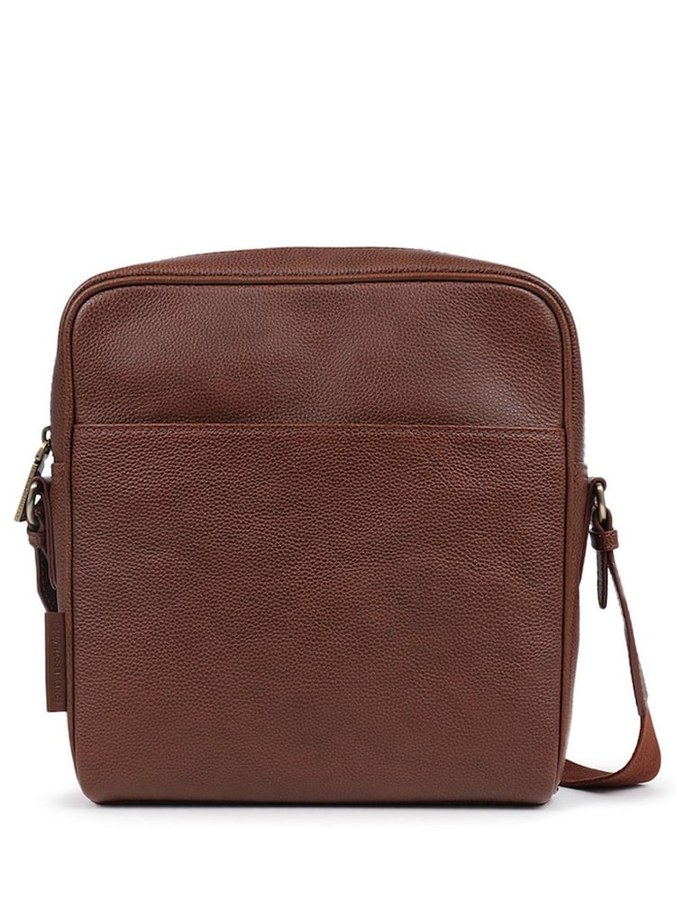 Marrón - Jones Bootmaker Vincent Leather Shoulder Bag - Imagen 2 de 3