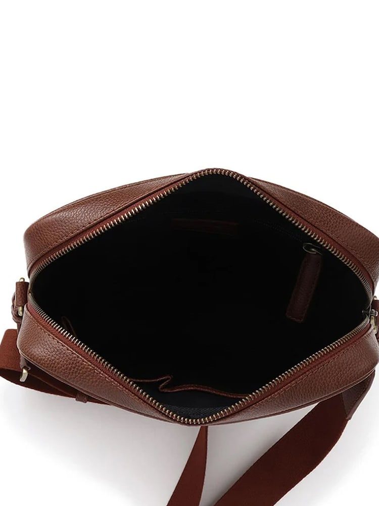 Marrón - Jones Bootmaker Vincent Leather Shoulder Bag - Imagen 3 de 3