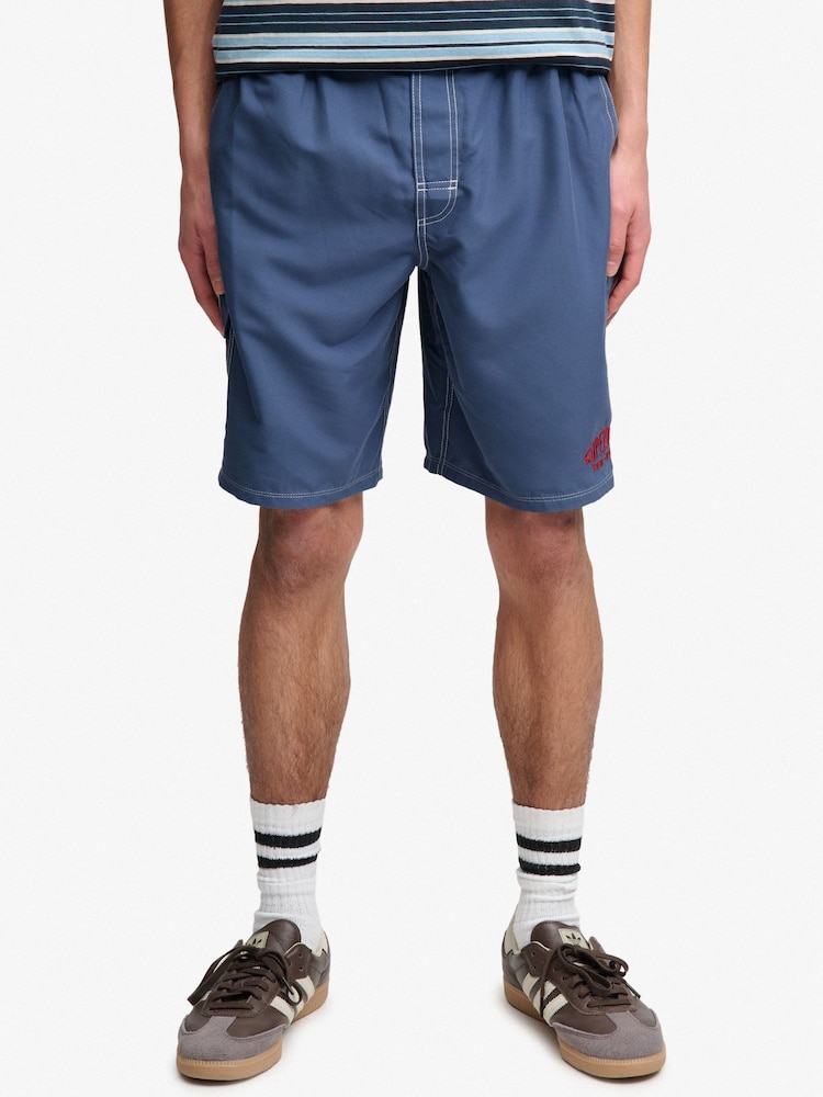 SUPERDRY Blue Cargo 19-Inch Board Shorts - Image 1 of 7
