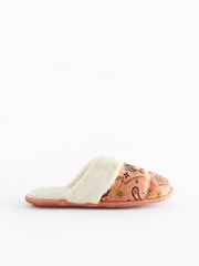 Bath & Body Works Orange Halloween Quilted Mule Slippers - Image 5 of 9