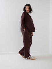 JoJo Maman Bébé Co-ord Premium Jersey Maternity Wide Leg Trousers - صورة 2 من 7