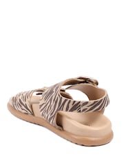 Jones Bootmaker Animal Juneau Buckled Sandals - Image 3 of 6