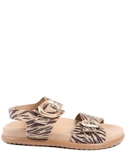 Jones Bootmaker Animal Juneau Buckled Sandals - Image 4 of 6