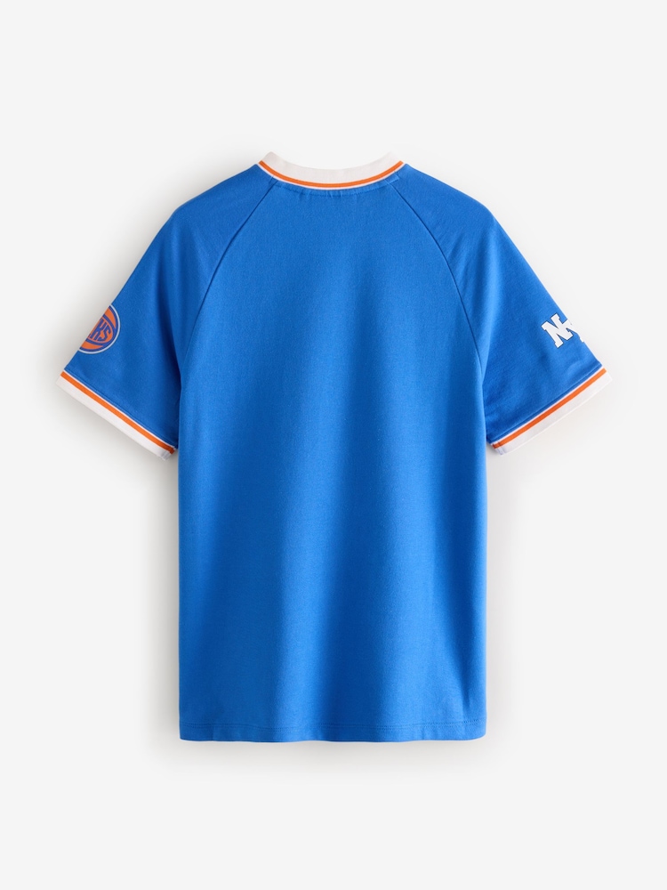 Blue New York Knicks 100% Cotton NBA Jersey Dress (3-16yrs) - Image 4 of 5
