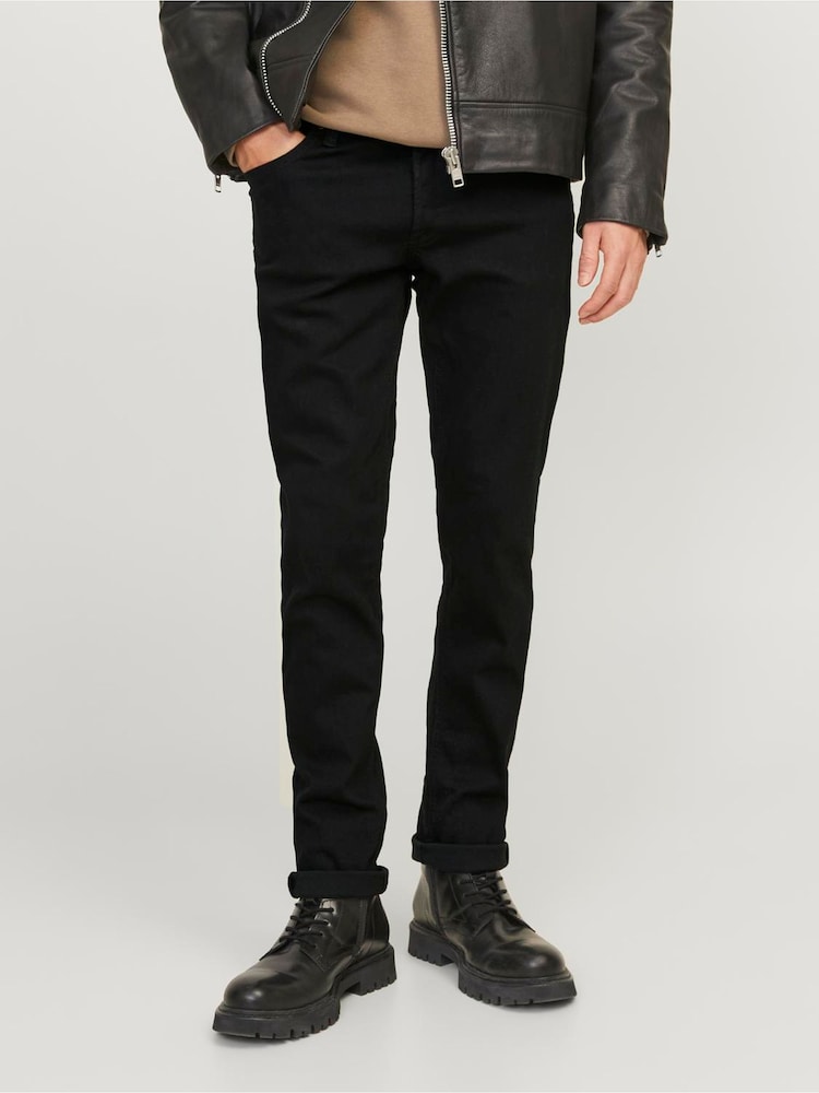 JACK & JONES Black Glenn Slim Fit Jeans - Image 1 of 7