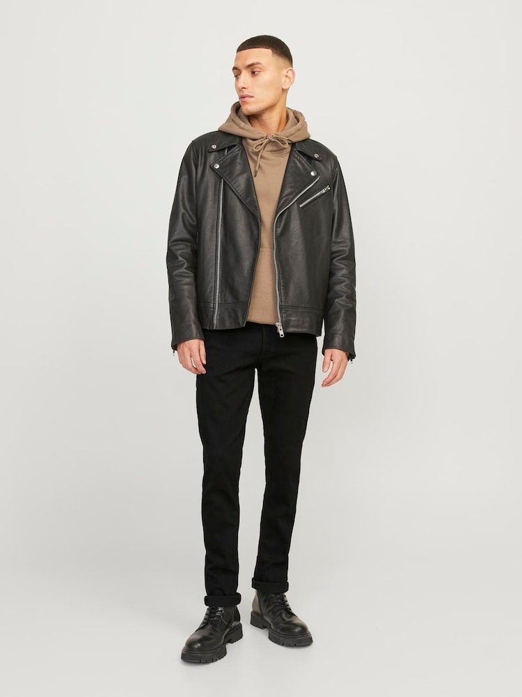JACK & JONES Black Glenn Slim Fit Jeans - Image 2 of 7