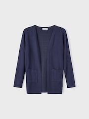 Name It Blue Knitted Cardigan with Pockets - Image 3 of 5