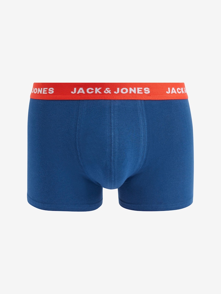JACK & JONES Blue Boxer Shorts 5 Pack - Image 10 of 10