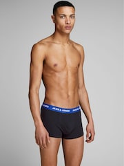 JACK & JONES Blue Boxer Shorts 5 Pack - Image 5 of 11